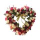 thumbnail image 5 of Corona de puerta en forma de corazón Corona de rosas artificiales para el de San Valentín a mano Vino Amarillo Yuyangstore Corona colgante de puerta delantera, 5 of 7