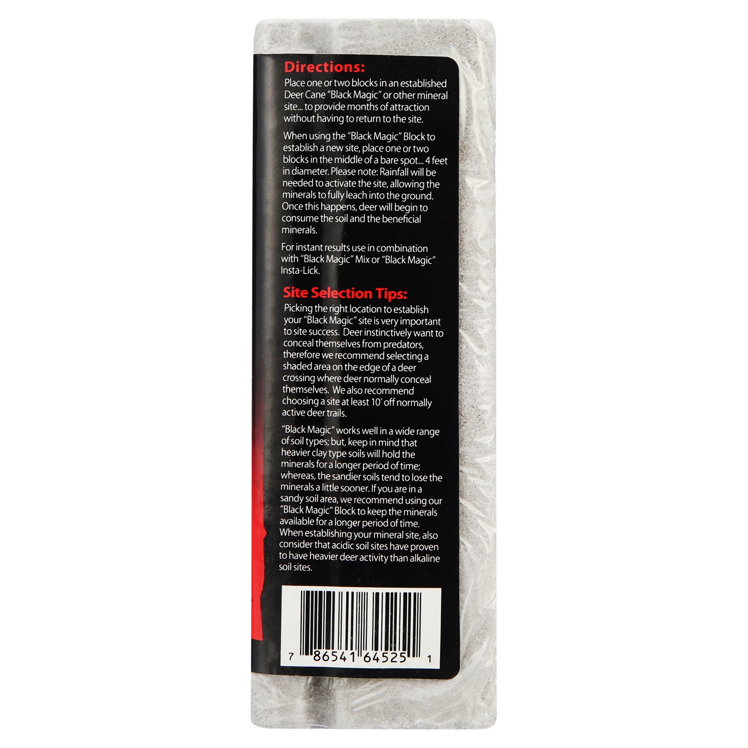 (2 pack) Evolved Habitats Deer Cane Black Magic Mineral Attractant Block