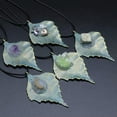 thumbnail image 2 of HOOUN 5pc Crystal Pendant alloy maple leaf citrine Prism Energy -, 2 of 5