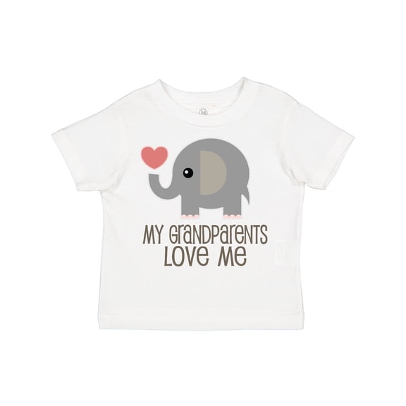 Inktastic My Grandparents Love Me Elephant Boys or Girls Toddler T-Shirt