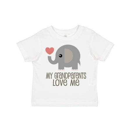 

Inktastic My Grandparents Love Me Elephant Boys or Girls Toddler T-Shirt