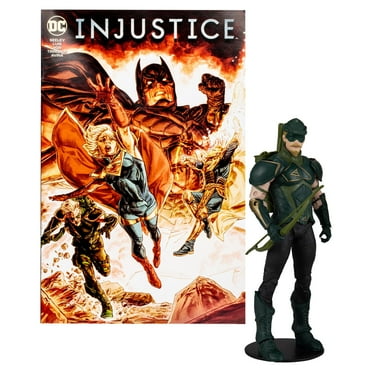 McFarlane Toys DC Direct Injustice 2 Green Arrow with Comic Book - 7 in Page Puncher