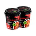 thumbnail image 1 of O'Food Rose Cup Tteokbokki Pack of 6, Spicy Carbonara Korean Rice Cake Snack, Authentic Street Food, Microwaveable & Instant, No MSG, 1 of 5