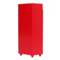 thumbnail image 3 of Dollhouse Vertical Refrigerator 1:12 Wood High Simulation Stimulate Bright Color Doll House Vending Machine for DIY Red, 3 of 4