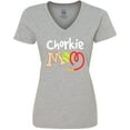 thumbnail image 3 of Inktastic Chorkie Mom Chihuahua Yorkie Women's V-Neck T-Shirt, 3 of 5