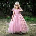 thumbnail image 7 of Drtj Flower Girl Dresses Wedding Fly Sleeve Pearl Tulle Girls Prom Dresses Party Princess Dresses, 7 of 7