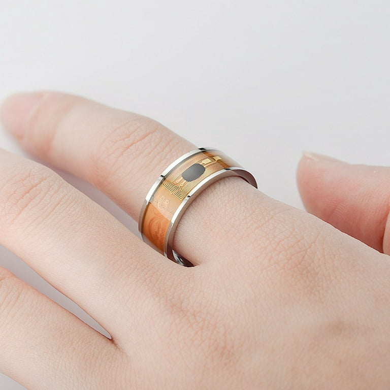 Fasion Ring For Men Women Access Control Subway Payment Smart Ring For  Birthday Valentine's Day Daily Gift 7 Gold 