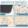 thumbnail image 5 of Beige Nautical Coastal Beach Shell Mahjong Mat 31.5" x 31.5", Bow Non-Slip Noise Reduction Mahjong Table Cover Accessories Supplies for Dominoes Poker Card Board and Tile Games Gifts, 5 of 5
