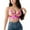 Light Pink, variant on Razzly Sparkly Sequin Bandage Crop Top Women's Dance Vest Bra Belly Outfit Shiny(Green,One Size)