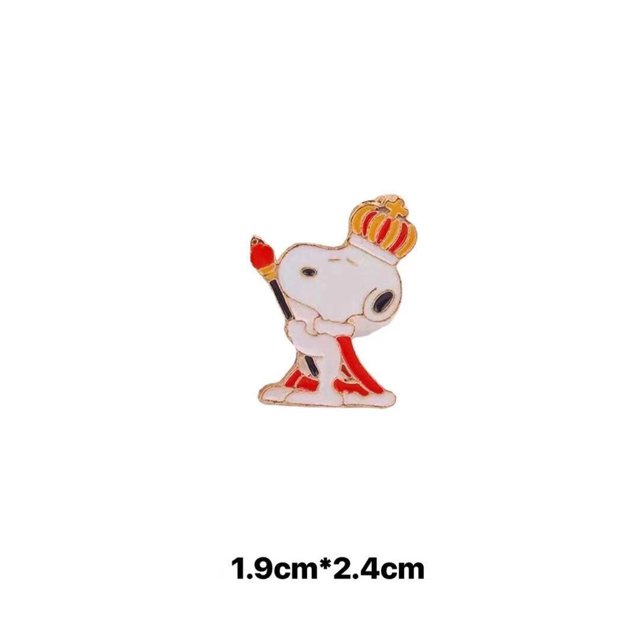 Snoopy Broche De Metal De Dibujos Animados Lindo Moda Pin Insignia Estudiante Vestido Hasta