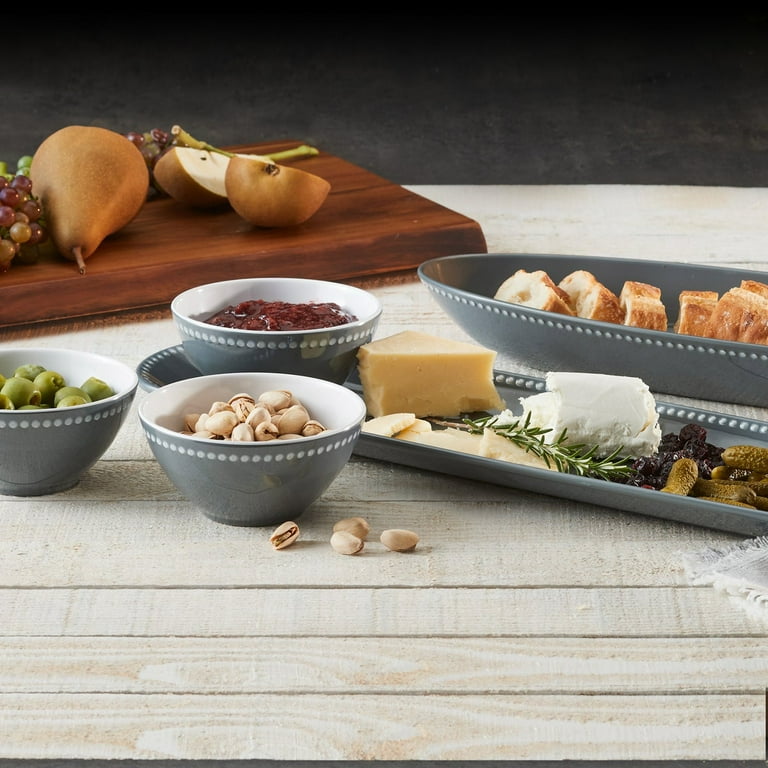 Pandex 5-piece Beaded Melamine Serveware Set - Walmart.com