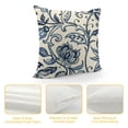thumbnail image 4 of YINGXI  Chinoiserie Flowers Throw Pillow Cover,Cushion Case Outdoor Decoration for Sofa Couch Farmhouse 18x18in, 4 of 5
