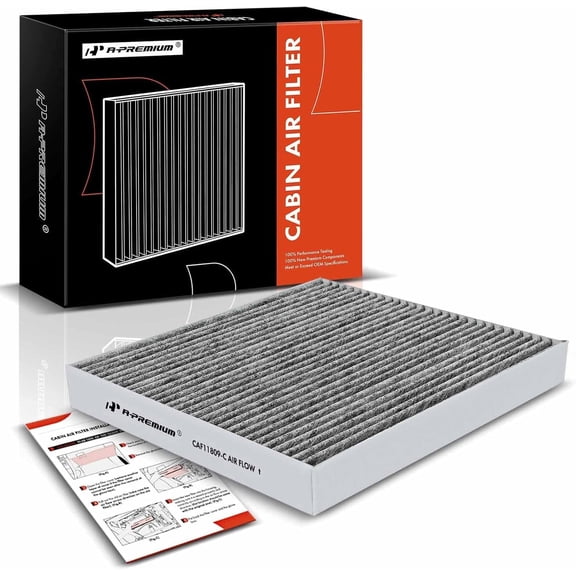 A-Premium Cabin Air Filter with Activated Carbon Compatible with Cadillac Escalade & Chevrolet Silverado 1500, Suburban, Tahoe & GMC Sierra 1500, Yukon XL, 2014-2020, 4.3L 6.2L, Replace# 22808781