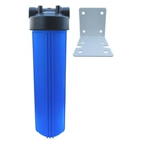20" x 4.5" Big Blue Water Filter Housing For Whole House - 1" Outlet/Inlet