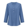 thumbnail image 6 of Lixiuxyad Summer Blouse Stylish Women Shirts For Everyday Wear V Neck Long Sleeve Top Solid Color Casual Shirt For Spring And Summer Versatile For Jeans And Casual Pants, 6 of 6