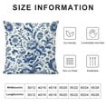 thumbnail image 5 of GOSMITH  Porcelain Throw Pillow Covers Set of Classic Chinoiserie Blue and White with Striped Pattern Pillowcases,Decorative Lumbar Cushion Covers for Couch Bed Car,, 5 of 5