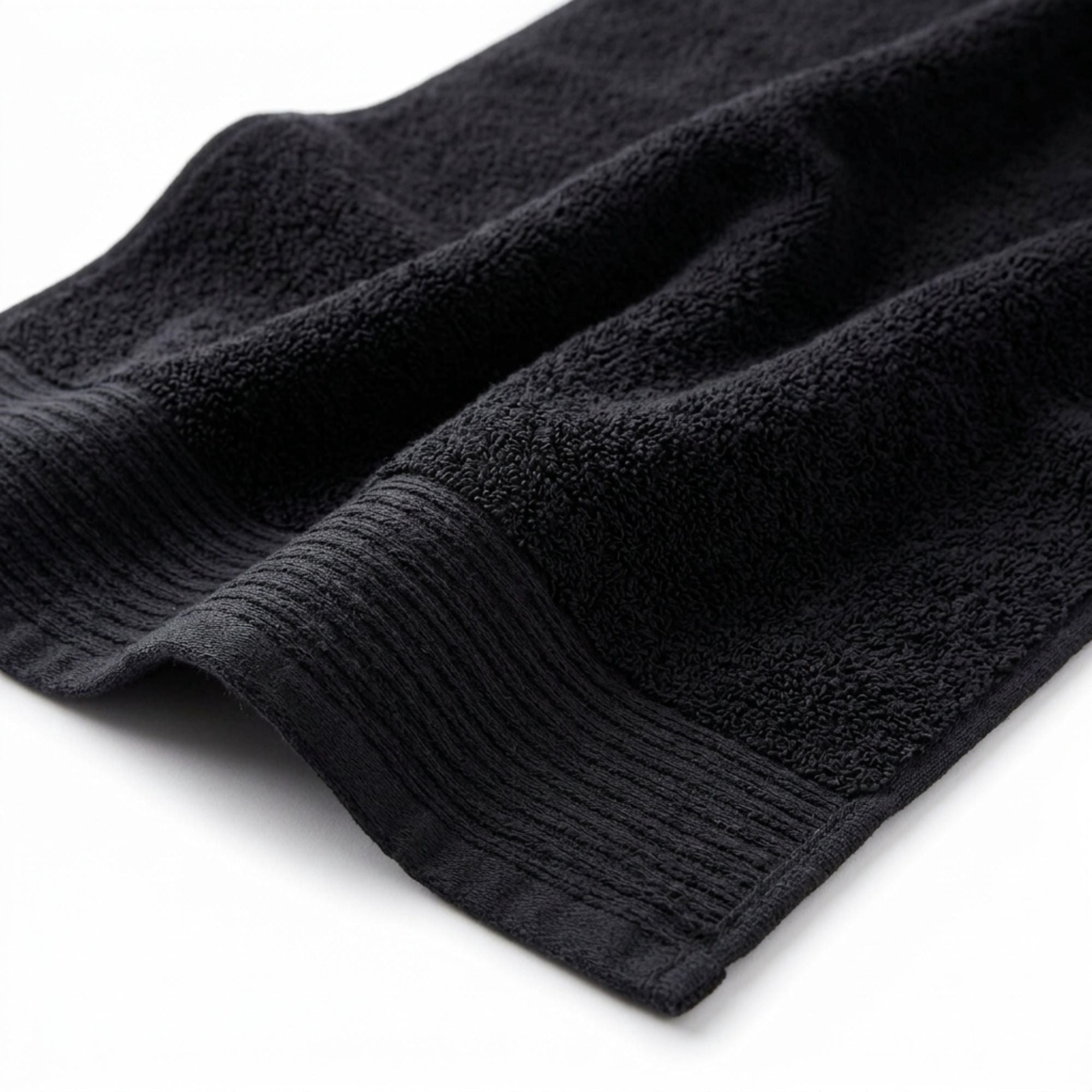 Superior Marble Pattern Oversized Cotton Bath Sheets, 2-Pack, Black