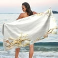 thumbnail image 6 of Dreamtimes White Coral Beach Towel Super Soft Microfiber Sand Free Beach Towels, Oversized Camping Pool Towel, Lightweight, Breathable & Quick Dry Towels, 31x71in, 6 of 7