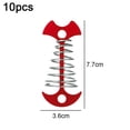 thumbnail image 2 of 10PCS Deck Anchor Pegs, Windproof Aluminium Alloy Fishbone Tent Stakes Spring Buckle, Portable Nail, 2 of 6