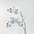 thumbnail image 5 of 9 Head Light Blue Orchids Artificial Flowers 27'' Long Branch Artificial Orchids That Look Real Faux Orchid Stems Lifelike Fake Silk Orchid Flowers for Vase Table Centerpieces Wedding Room Home Decor, 5 of 6
