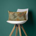 thumbnail image 3 of Old World map Pillows, Vintage World map,12x20 Pillow Cover,map Decor,World map Pillows,World maps for Wall,map Wall Decor,Vintage map, 3 of 5