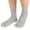 Grey, variant on Unisex Japanese Tabi Split Toe Sock Slippers Non Indoor Outdoor Comfortable Mid Calf Socks All Season Home Wear Blend Fabric Breathable Soft