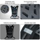 thumbnail image 3 of white Mochila deportiva de gran capacidad para bicicleta al aire libre, mochila de senderismo, mochila de campo traviesa, 3 of 5