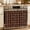 Brown, variant on Farmhouse Cow Oven Skirt Curtain 32"Wx24"L,Waterproof Ruffled Stove Cover Skirt with 8 Ribbon Ties,Country Sunflowers Pig Cabin Barn Wooden Decorative Oven Door Curtains for Kitchen Cabinet Storage