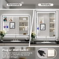 thumbnail image 6 of FTOTI 24x32 inch LED Bathroom Mirror With Lights - Frontlit & Backlit,Anti Fog, Wall Mounted,3 Colors Temperature,Dimmable, 6 of 8