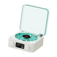 thumbnail image 3 of Bunblic Vinyl Player Desk Clock RGB Projection Lamp Effect for Friends Adults White, 3 of 8