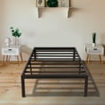 thumbnail image 2 of KingSo Metal with Storage Platform Bed Frame, Twin, Black, 2 of 9