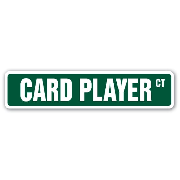 Card Player Street [3 Pack] of Vinyl Decal Stickers |for Laptop Car