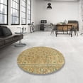 thumbnail image 3 of Ahgly Company Indoor Rectangle Abstract Metallic Gold Abstract Area Rugs, 7' x 10', 3 of 6