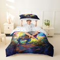 thumbnail image 2 of Homewish Wild Dino Twin Duvet Cover,Jungle Animal Twin Bedding,Multicolor,Polkadot Reversible,2 Pieces,1 Duvet Cover and 1 Pillowcase, 2 of 6