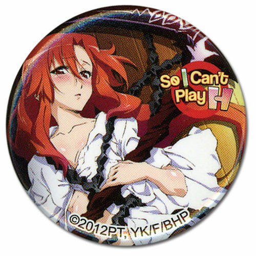 Anime Button "So I Can't Play H!" – Lisara & Mina, 1,25 Zoll (3,2 Cm) Anstecknadel
