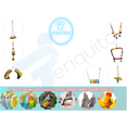 thumbnail image 7 of PERIQUITO 7 Pcs Bird Toys Parrot Toys Parakeet Toys for Small Birds Parrot Budgie Budgerigar Parakeet Love Bird Peony Cockatiel Toys Finch Wood Hammock Swing Hanging Bells Rope Ladder perches, 7 of 7