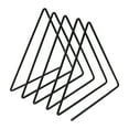thumbnail image 3 of Book Holder File Holder Stand Magazine Rack File Organizer, Metal Wire Desktop Book Organizer Bookshelf Rack,Adjustable Triangle Display Rack for Decoration Home Office- 4 Slots Black, 3 of 9