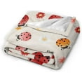 thumbnail image 2 of Ladybug Blanket Cute Ladybug Throw Blanket Ladybug Decor Stuff Merch Cozy Print Flannel Fleece Soft Plush Fuzzy Warm Lightweight Bedding Ladybug Gifts for Women Men Girls Kids 50"X40", 2 of 6