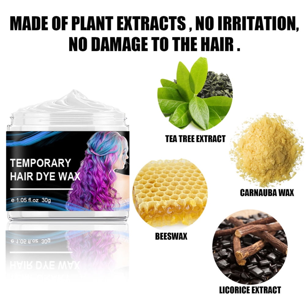 Temporary Hair Dye Natural Hair Color Instant Wash Hair Dye for Men