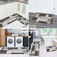 thumbnail image 6 of 2 Piece Grey White Geometric` Rug Kitchen Rug Set, Decor Kitchen Rugs, Absorbent Non-Slip Washable Floor Mats, Home Indoor Runner Rugs 17"x47"+17"x30", 6 of 7