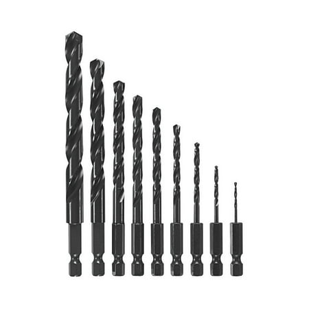 UPC: 0000346471359 | BOSCH 9 Piece Black Oxide Impact Tough Drill Bit Set BL9IM