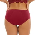 thumbnail image 6 of EchfiProm Red Underwear Women Pack High Waist 5PC Plus Size Breathable Comfortable Polyester Period XXXXXL, 6 of 9