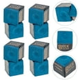 thumbnail image 2 of Milisten 12Pcs Cue Stick Wiping Powder Pool Table Cue Chalk Billiards Playing Accessories, 2 of 6