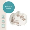 thumbnail image 3 of The Pioneer Woman Stoneware Pumpkin Baker with Acacia Wood Lid, Agatha Brown, 3 of 7