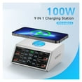 thumbnail image 2 of 100W USB C Fast Charger Station,4 QC3.0 + 4 PD3.0 PPS + Wireless Charging,9 in 1 USB Charger ,Portable Station, 2 of 6