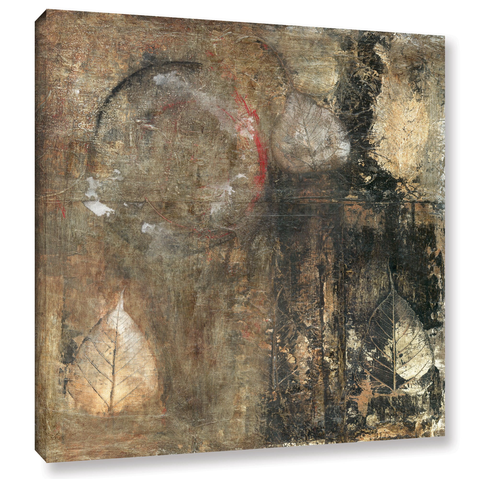 ArtWall Elena Ray "Bodhi Leaf Skeletons" Gallery-wrapped Canvas