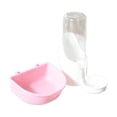 thumbnail image 2 of Hanging Automatic Water Feeder Food Bowl Set for Rabbits Cats Small Pet Cage Mount Drinking Eating No Spill Detachable Bowl Supplies, 2 of 6