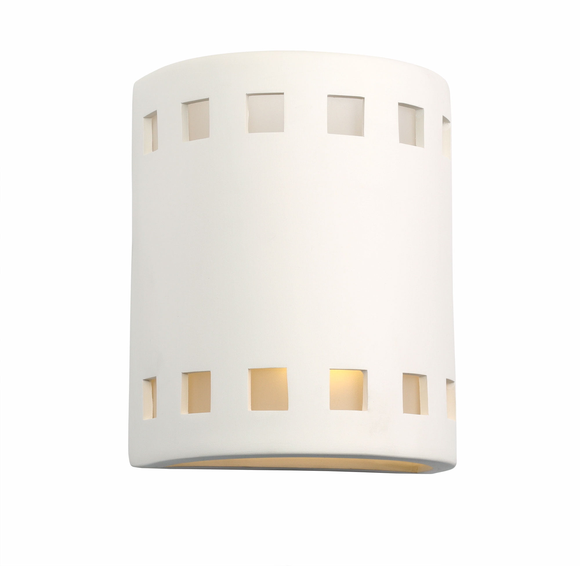 Luxury Lighting Jaken 10" High Ceramic Outdoor Wall Light, Paintable White Bisque, LED Bulb Included