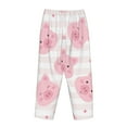 thumbnail image 5 of Disketp Cartoon Pig Print Women'S Comfy Pajama Pants Casual Drawstring Palazzo Lounge Wide Leg Pants, 5 of 9