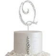 thumbnail image 3 of Efavormart 2.5" Bedazzling Rhinestone Letter Cake Toppers For Wedding Party Special Event Personalized Decorations| Letter| Q, 3 of 3